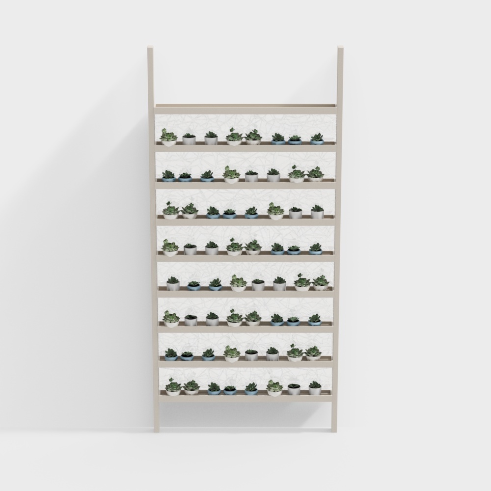 Meuble de séparation vert succulent moderne