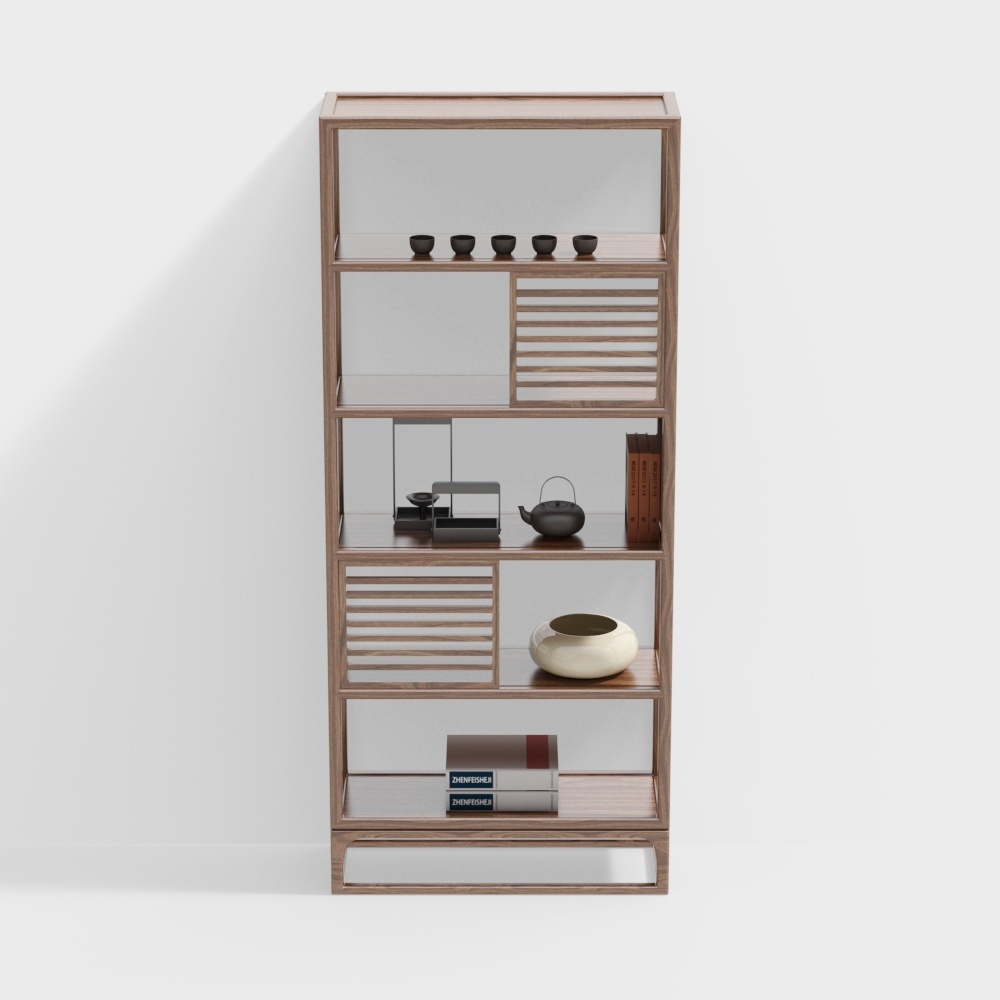 New Chinese style Bogu shelf decorative cabinet partition cabinet