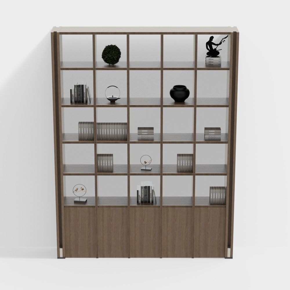 New Chinese-style reception area partition cabinet