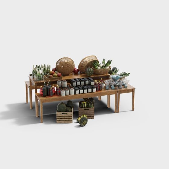 Vibrant Countryside Market 3D model