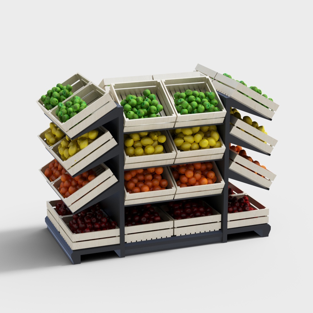 Modern floor vegetable and fruit rack