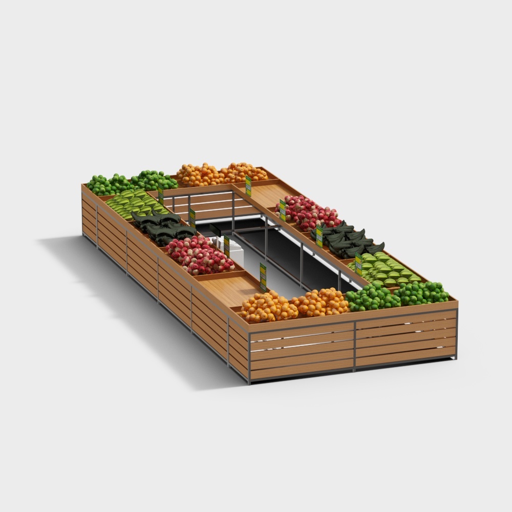 Modern fruit and vegetable shelves