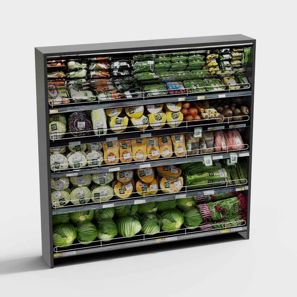 Modern fruit and vegetable shelves