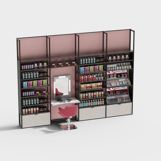 Elegant Cosmetics Display Stand 3D model