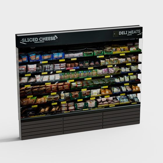 Deli Section 3D model for Realistic Shopping