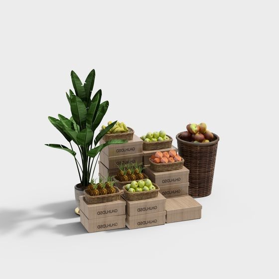 Country Harvest 3D model for Creative Projects
