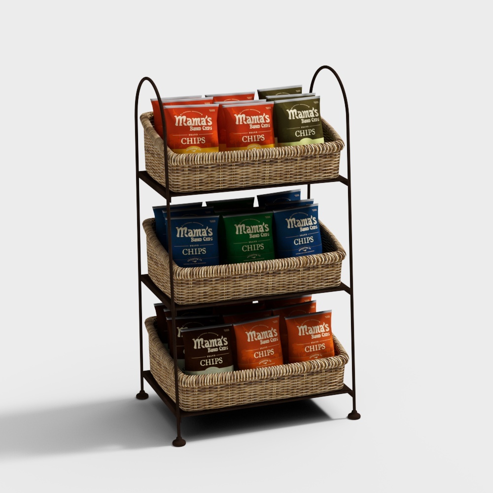 Modern shelf food promotion rack