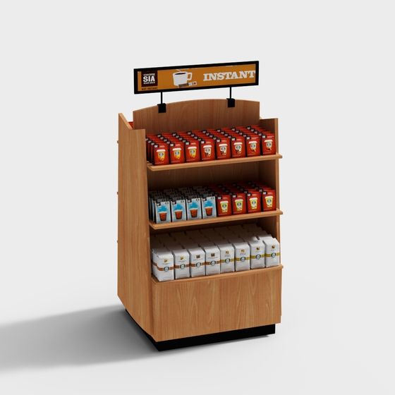 Instant Display Stand 3D model for Realistic Retail Scenarios