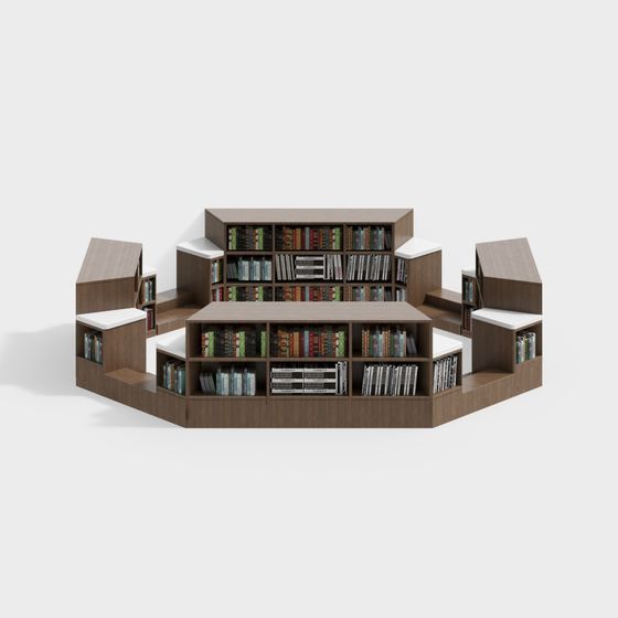 Library Corner 3D model for Creative Spaces