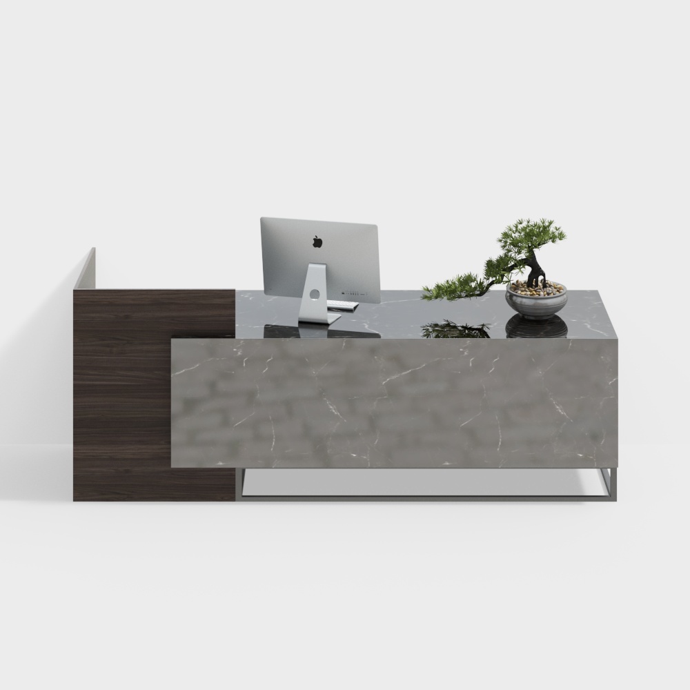 New Chinese style slate reception desk