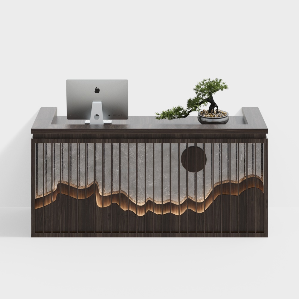 New Chinese style reception desk