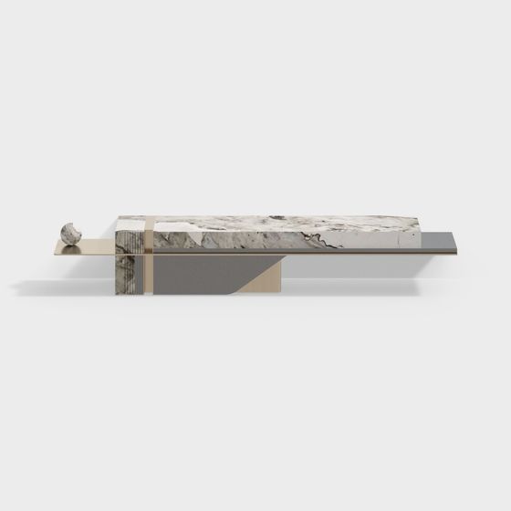 Innovative Marble Floating Table 3D model