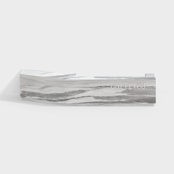 Stylish Marble Shelf 3D model for Creative Projects