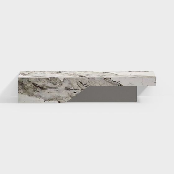 Marble Floating Table 3D model