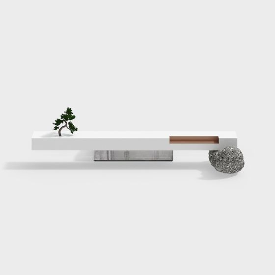 Minimalist Shelf 3D model