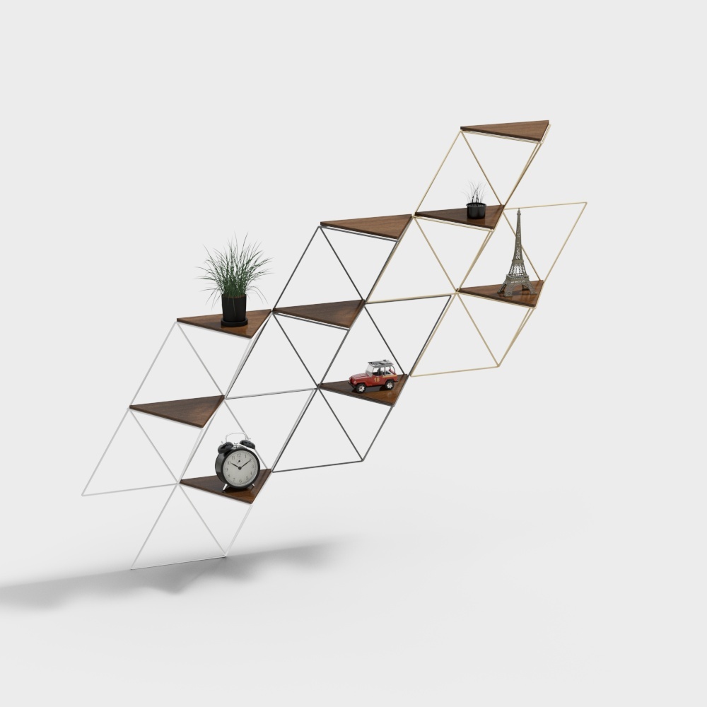 Modern wall decoration display rack