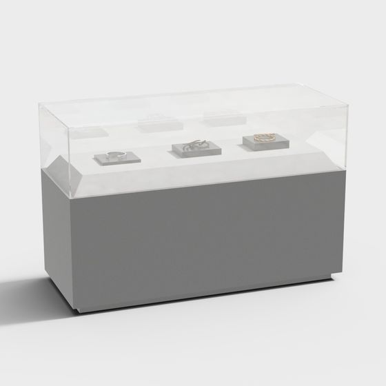 Elegant Jewelry Display Case 3D model