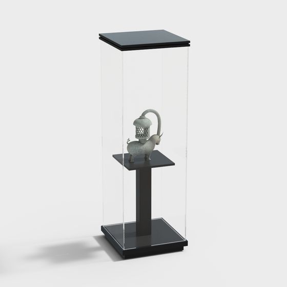 Antique Display Cabinet 3D model for Creative Projects