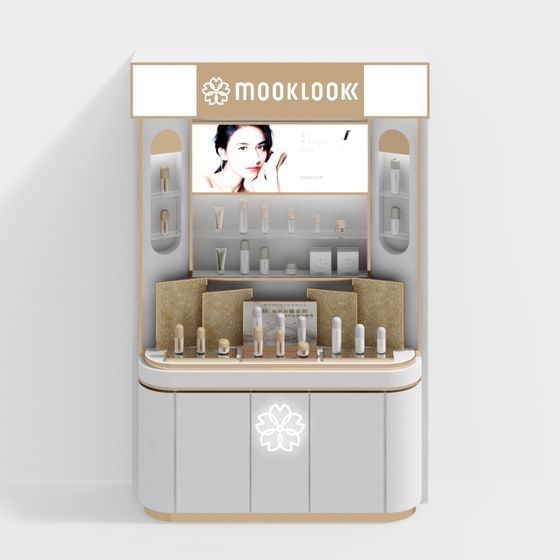 Mooklook Cosmetics Display Stand 3D model