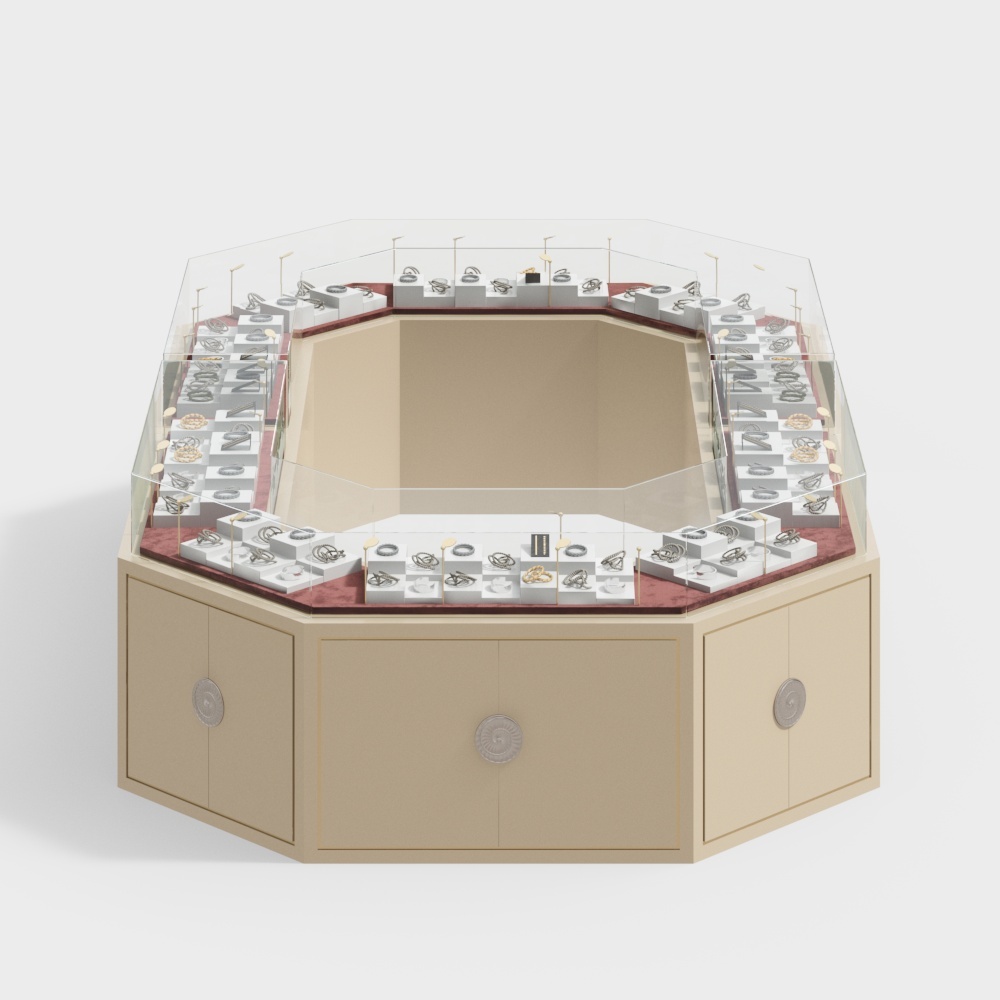 Light luxury jewelry display cabinet