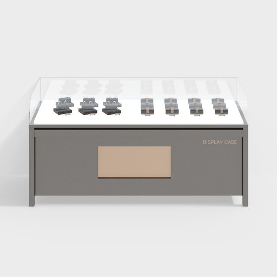 Elegant Display Cabinet 3D model