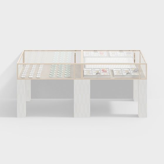 Stylish Jewelry Display Cabinet 3D model