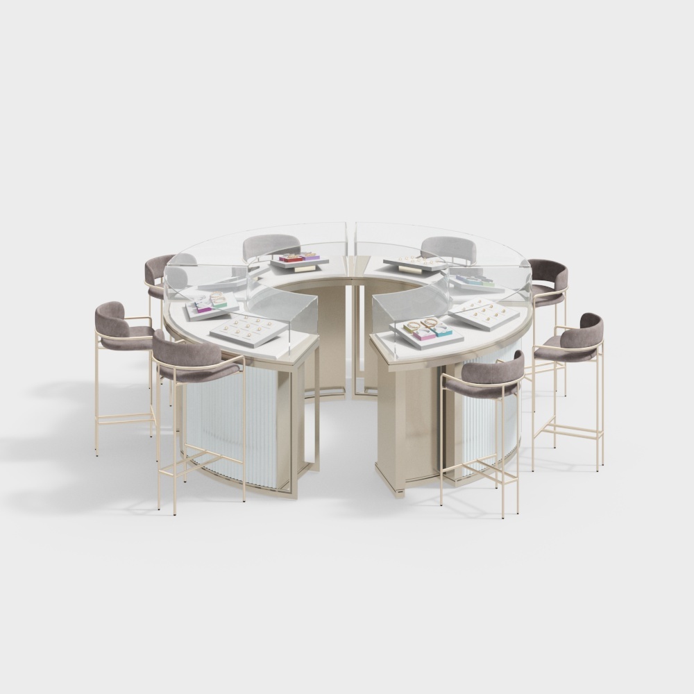 เคสแสดงเครื่องประดับแบบทันสมัย