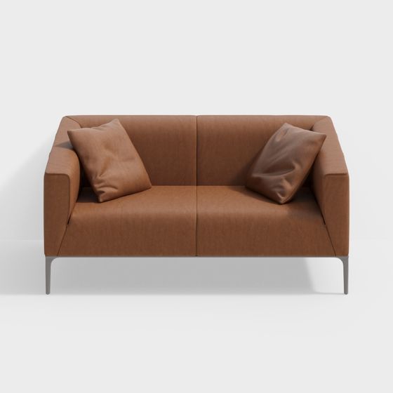 Urban Comfort Low-Poly Sofa 3D model