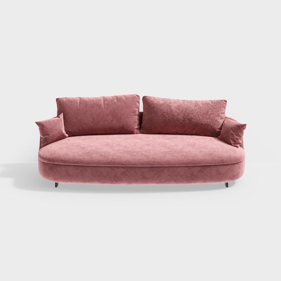 Stylish Low Poly Sofa 3D model