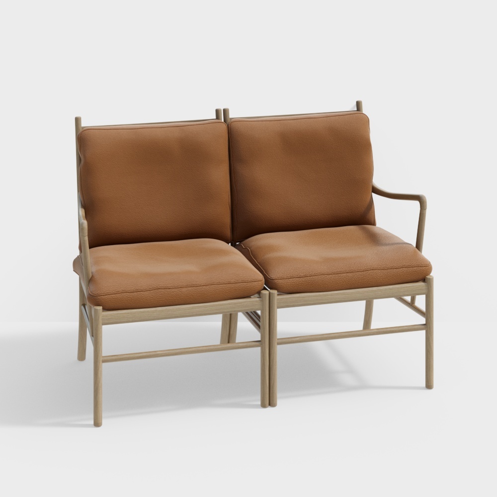 Carl Hansen &amp; son Nordic two-seater sofa
