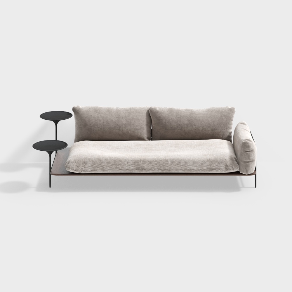 2인용 모던 베이지 소파