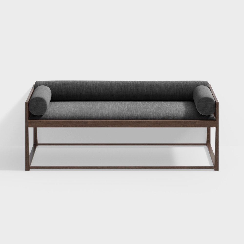 Canapé de Style Chinois à Deux Places