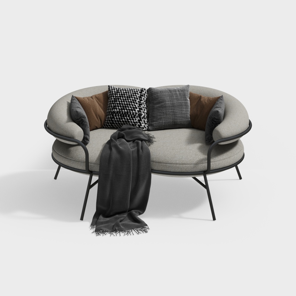 B-LINE MERANO, 이탈리아, 모던 화이트 2인용 소파