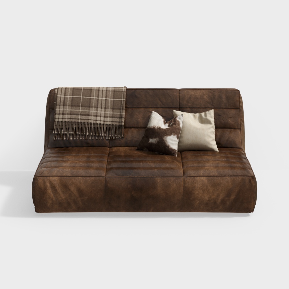 Ligne Roset Modern Lazy Leather Sofa