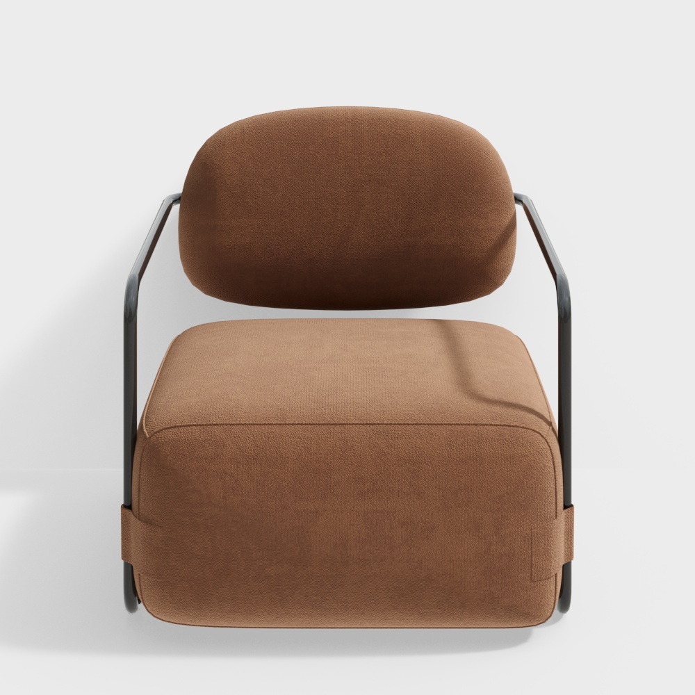 Modernes orange Einzelsofa (1)