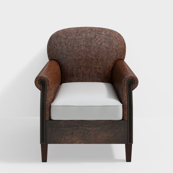 Elegant Vintage Chair 3D Model for Creative Spaces