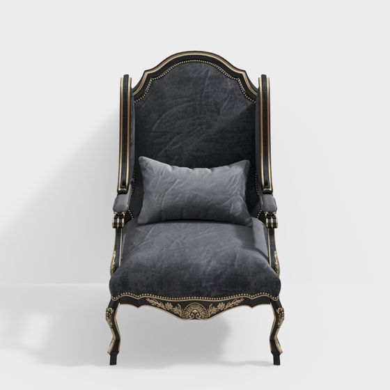 Regal Baroque Armchair 3D model
