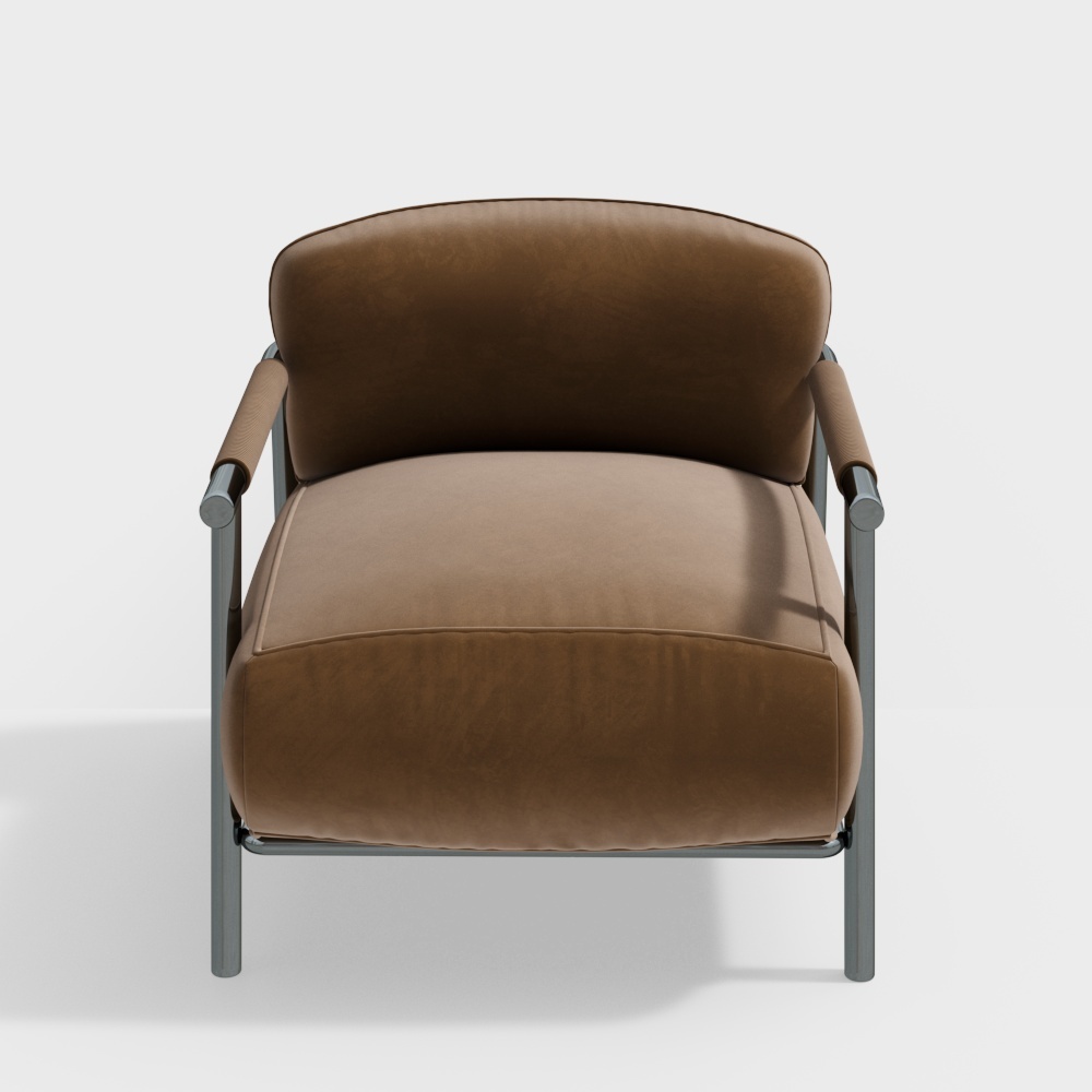 Modern dark single sofa