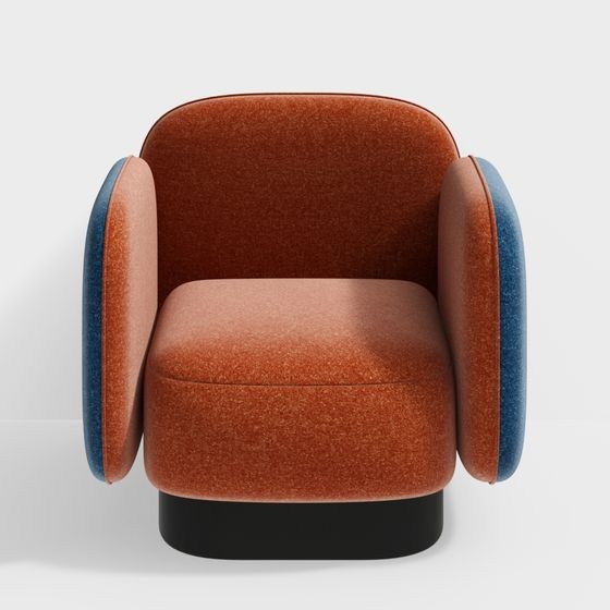 Vibrant Low-Poly Chair 3D model