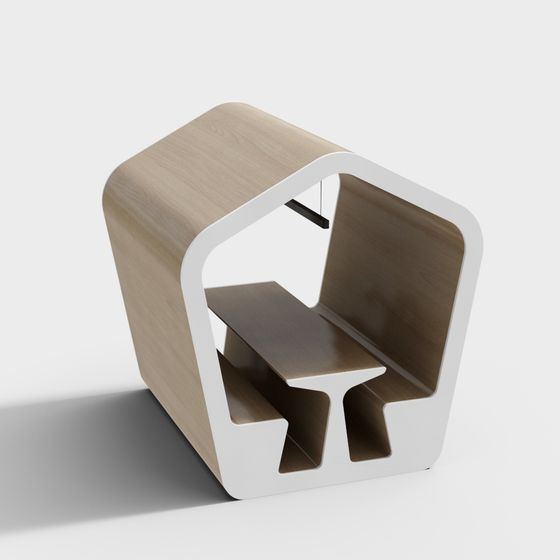 Urban Corner Chair 3D model for Creative Spaces