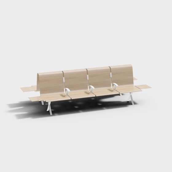 Urban Waiting Bench 3D model