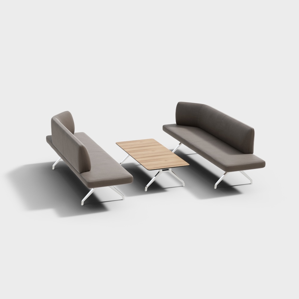 Modern benches in Wilkhahn Insit, Germany