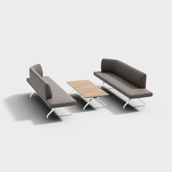 Urban Living Room 3D model for Modern Design