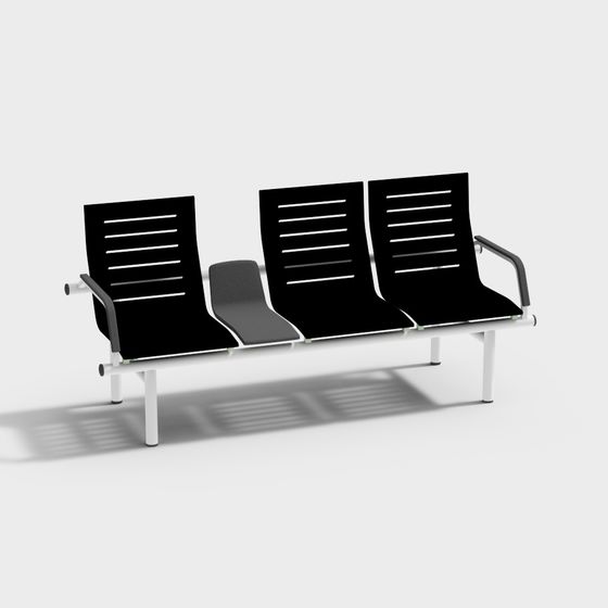 Elegant Low-Poly Chair 3D model for Modern Spaces