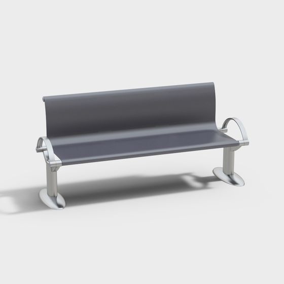 Modern Public Bench 3D model