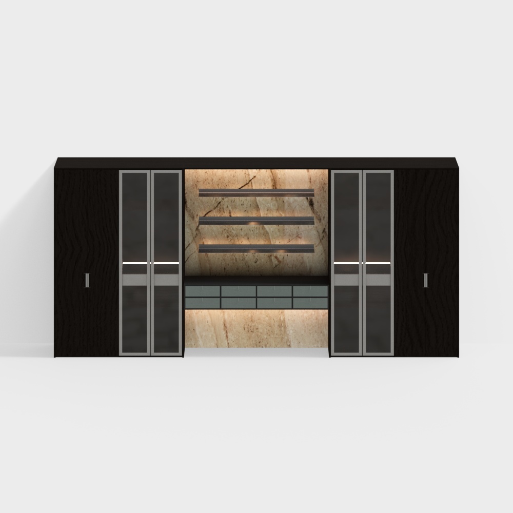 Wardrobe in the chess and card room on the second floor