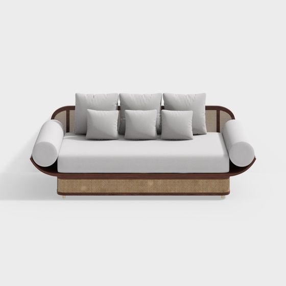 Cozy Retreat 3D model Sofa for Modern Interiors