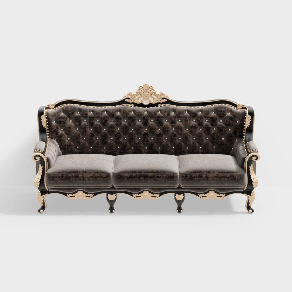 European classic flannel sofa