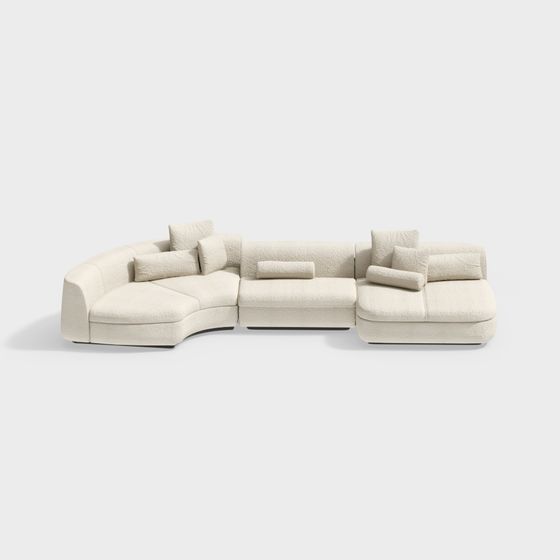 Cozy Curves Sofa 3D model