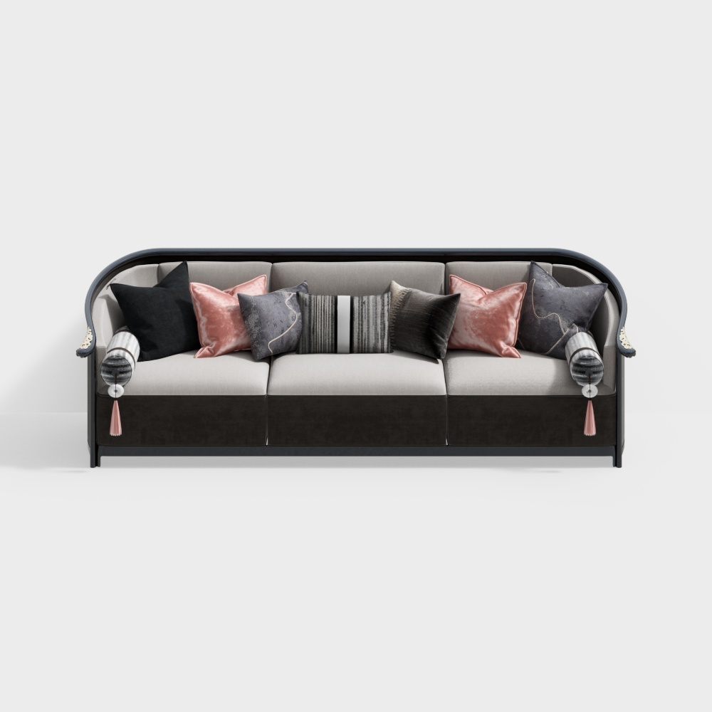 New Chinese multi-person sofa